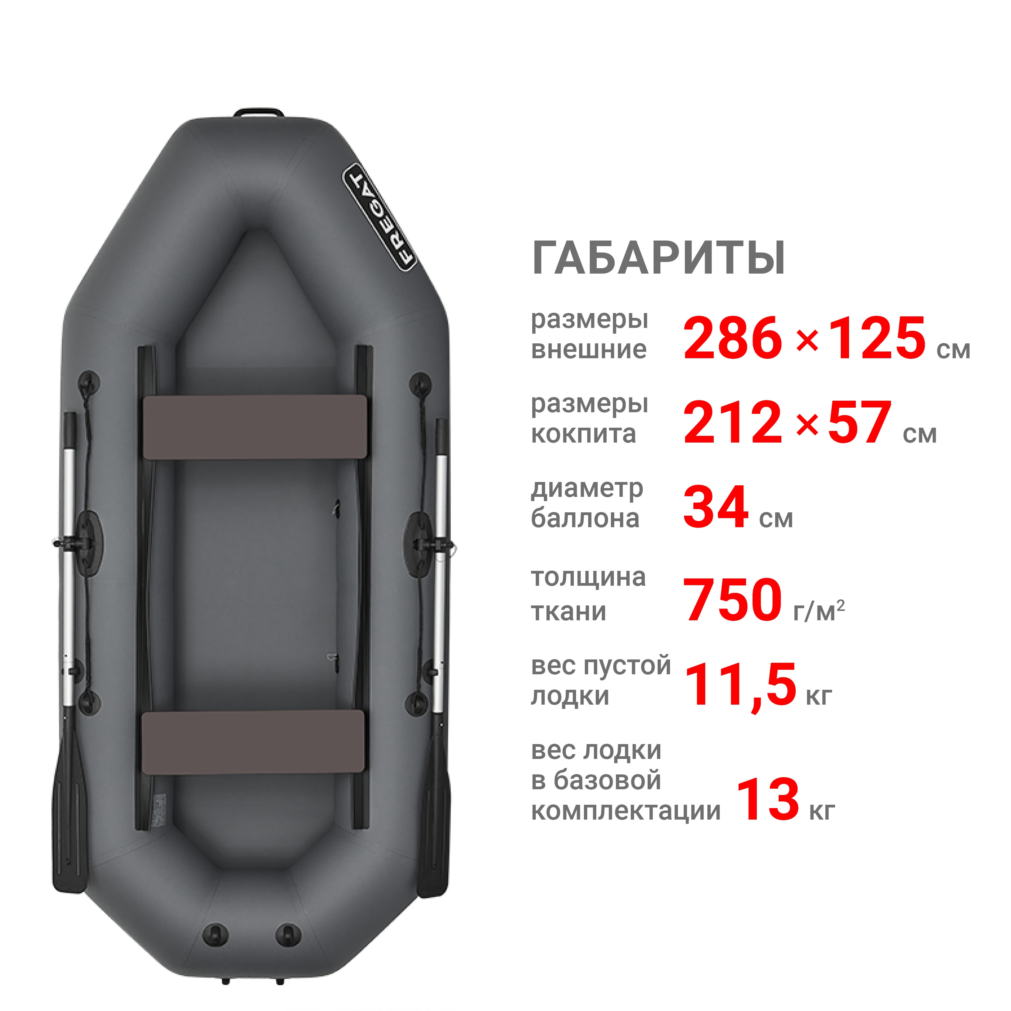 Лодка ПВХ Фрегат М-3
